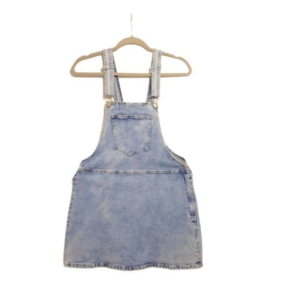 Denim Overall Dress Size Large